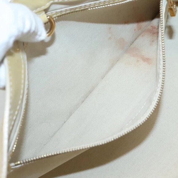 LOUIS VUITTON Monogram Vernis Wilshire PM Hand Bag Broncorail M91452 Auth - Picture 12 of 16